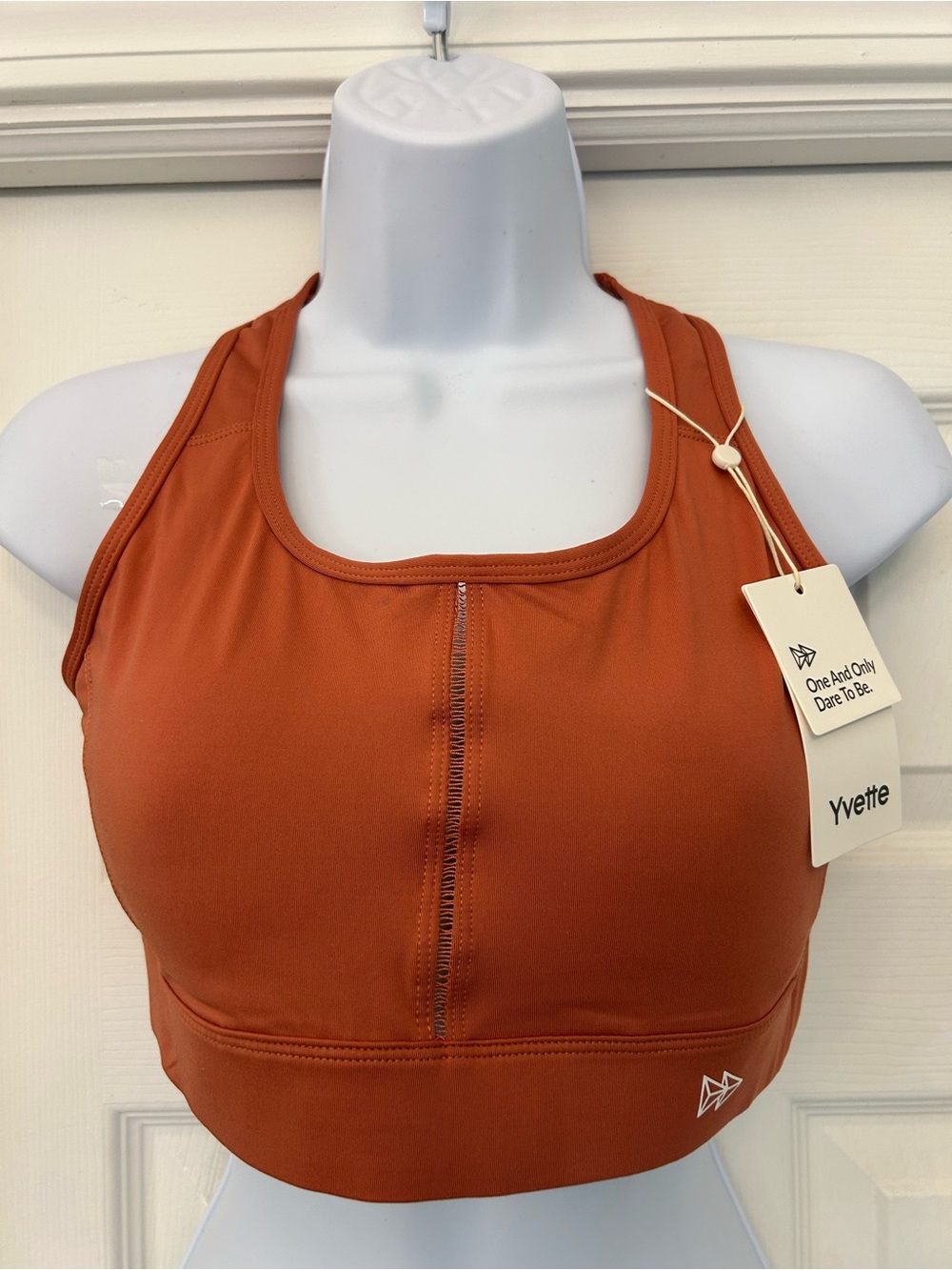Yvette Women's Rust Active Support Sports Bra
